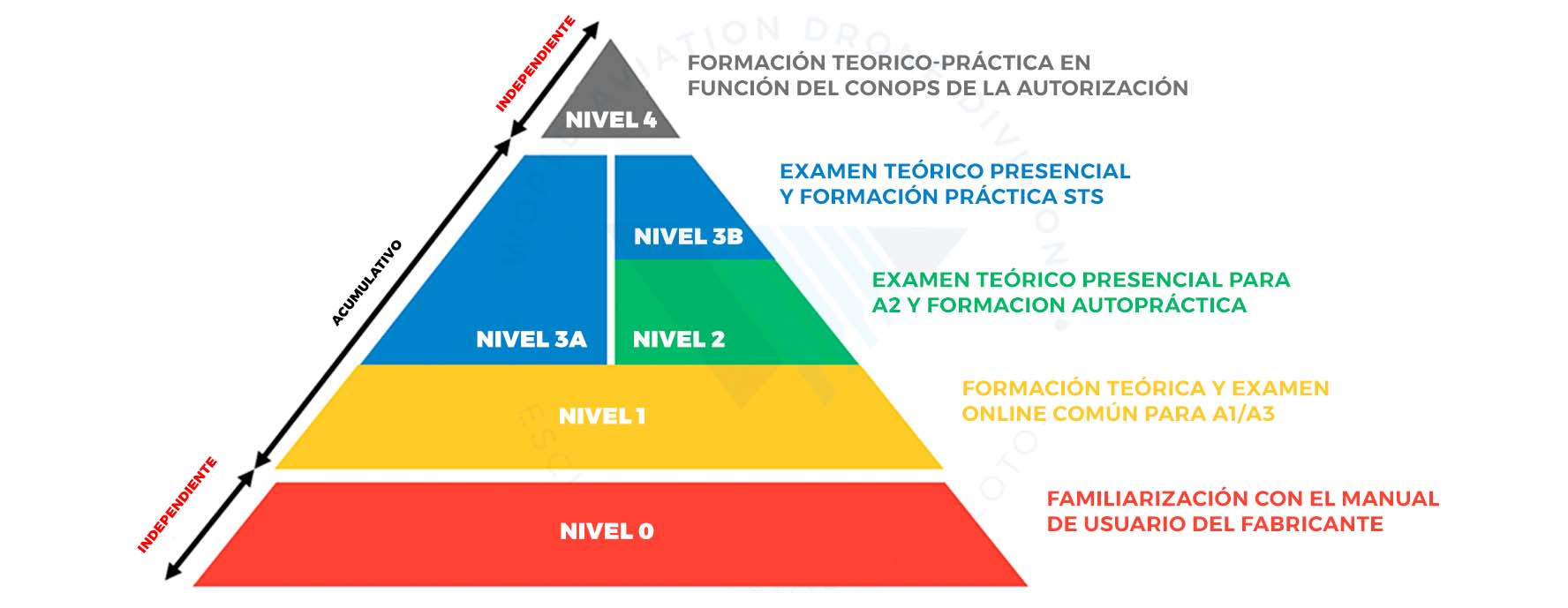Niveles de Formación Drones